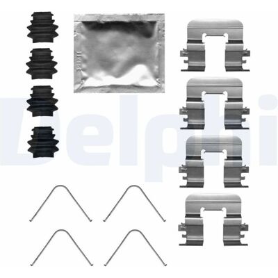 Kit freni Delphi LX0684 - Pastiglie freno a disco per Hyundai i30 II, KIA CARENS 4 Kit freni Delphi LX0684 - Pastiglie freno a disco per Hyundai i30 II, KIA CARENS 4
