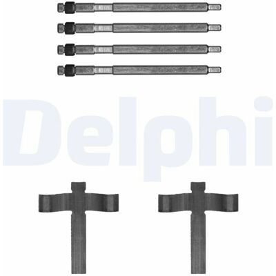 DELPHI LX0707 Kit Pastiglie Freno Posteriore - Model S/X DELPHI LX0707 Kit Pastiglie Freno Posteriore - Model S/X