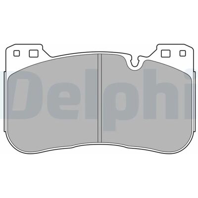 DELPHI LP3626 Bremsbeläge - Verschleißanzeiger, Niedermetallisch DELPHI LP3626 Bremsbeläge - Verschleißanzeiger, Niedermetallisch