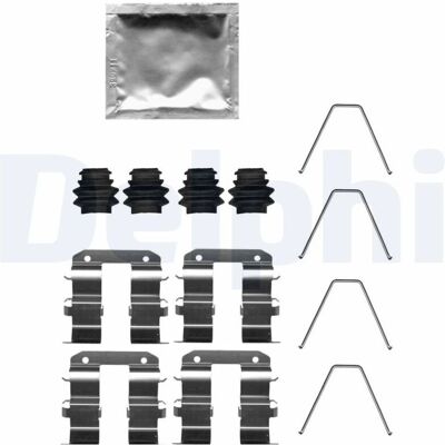 DELPHI LX0739 - Kit pastiglie freno per Hyundai Kona SUV, Kia Soul 2, Volkswagen T-Cross DELPHI LX0739 - Kit pastiglie freno per Hyundai Kona SUV, Kia Soul 2, Volkswagen T-Cross