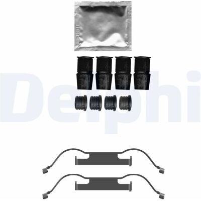 Kit pastiglie freno a disco Delphi LX0733 per Peugeot, Citroën, Opel, DS, Vauxhall Kit pastiglie freno a disco Delphi LX0733 per Peugeot, Citroën, Opel, DS, Vauxhall