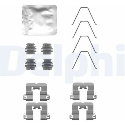 DELPHI LX0763 Pastiglie freno - Kit di riparazione freni DELPHI LX0763 Pastiglie freno - Kit di riparazione freni