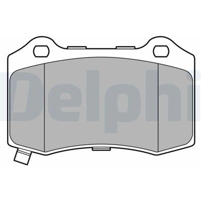 Delphi LP3676 Bremsbeläge - Verschleißanzeige, Rauschdämpfer, 69x110mm Delphi LP3676 Bremsbeläge - Verschleißanzeige, Rauschdämpfer, 69x110mm