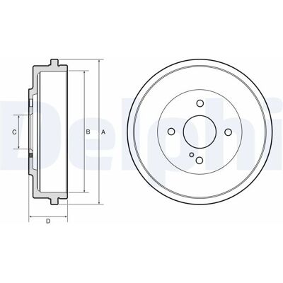 Ford BF666 Tambour de frein - Brake Drum Ford BF666 Tambour de frein - Brake Drum
