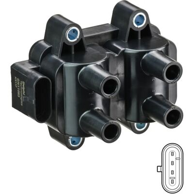 DELPHI GN11083-12B1 Bobina de aprindere - Bobina de aprindere pentru Renault Clio 2, Clio 3, Twingo 2, Dacia Sandero I DELPHI GN11083-12B1 Bobina de aprindere - Bobina de aprindere pentru Renault Clio 2, Clio 3, Twingo 2, Dacia Sandero I
