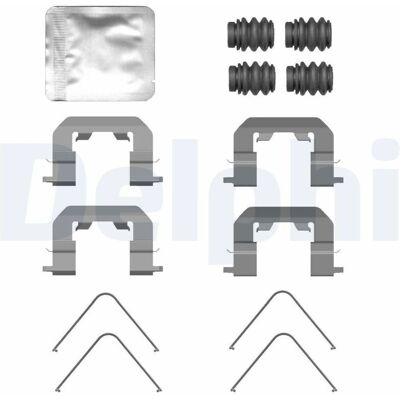 DELPHI LX0771 Kit di accessori, pastiglie freno a disco - Pastiglie freno DELPHI LX0771 Kit di accessori, pastiglie freno a disco - Pastiglie freno