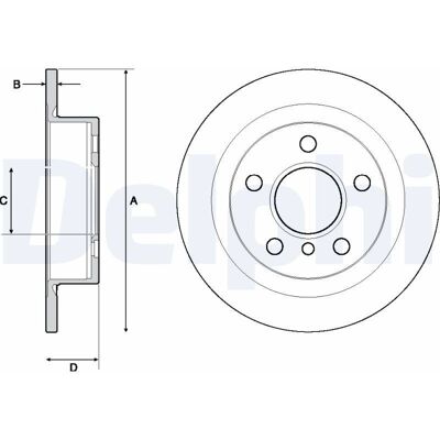Delphi BG4706C bromsrot - Högkolfiberbeläggning - 259mm Delphi BG4706C bromsrot - Högkolfiberbeläggning - 259mm