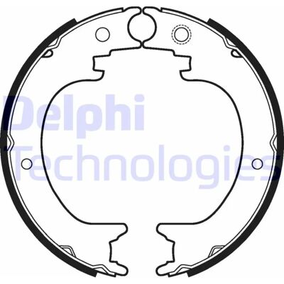 Delphi LS2121 Bremsbackensatz - Handbremse Teile Delphi LS2121 Bremsbackensatz - Handbremse Teile