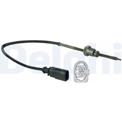 Czujnik Temperatury Spalin Delphi do Audi A4 A5 Q5 Seat Exeo - 240mm Czujnik Temperatury Spalin Delphi do Audi A4 A5 Q5 Seat Exeo - 240mm