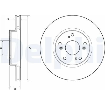 Αερόφρενο DELPHI BG4774C - Honda Accord 7 Αερόφρενο DELPHI BG4774C - Honda Accord 7