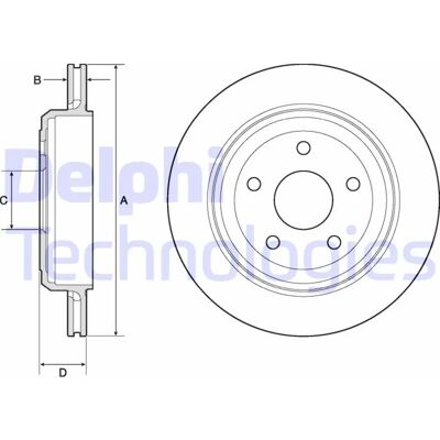 DELPHI BG4802C Belüfteter Bremsscheibe für Jeep Grand Cherokee DELPHI BG4802C Belüfteter Bremsscheibe für Jeep Grand Cherokee