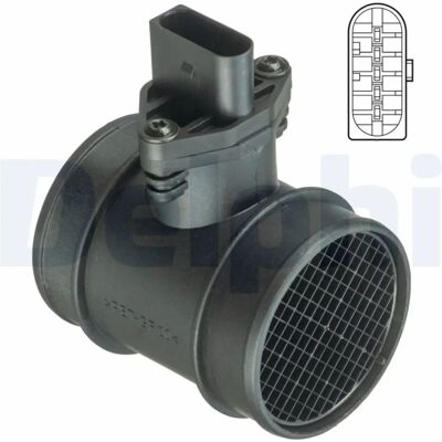 Czujnik przepływu powietrza Delphi AF10409-12B1 - Audi A2 Czujnik przepływu powietrza Delphi AF10409-12B1 - Audi A2