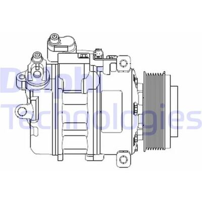 Delphi CS20479 Luftkonditioneringskompressor - 7SEU17 för BMW 1, 3, Z4 Delphi CS20479 Luftkonditioneringskompressor - 7SEU17 för BMW 1, 3, Z4