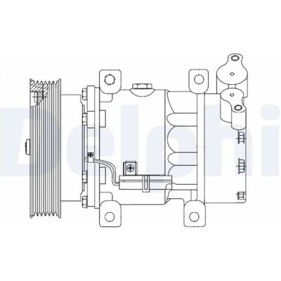 Delphi CS20523 Luftkonditionskompressor - För Mercedes, Nissan, Renault Delphi CS20523 Luftkonditionskompressor - För Mercedes, Nissan, Renault