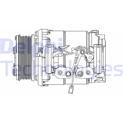 Delphi CS20492 - Scroll klimakompressor för Honda CR-V Delphi CS20492 - Scroll klimakompressor för Honda CR-V