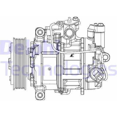 Delphi Modell 6SEU14C Klimakompressor - Passend für BMW 1/3 Delphi Modell 6SEU14C Klimakompressor - Passend für BMW 1/3