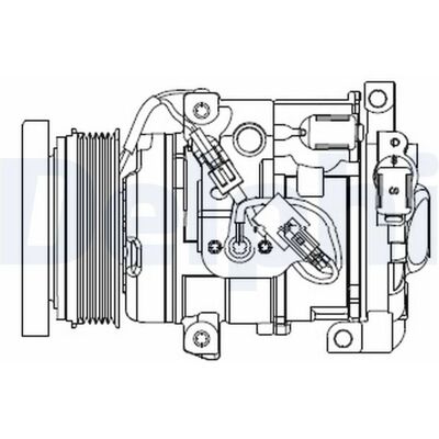Delphi Land Cruiser LX Kompressor - 10ZS20 Delphi Land Cruiser LX Kompressor - 10ZS20