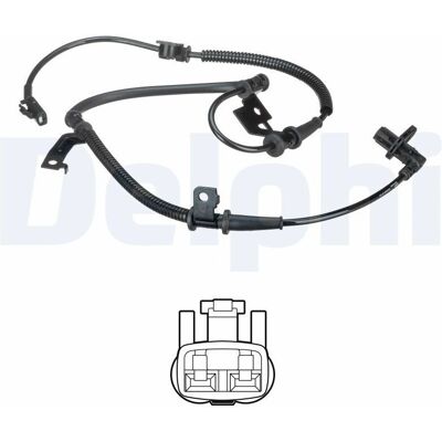 Delphi SS20536 Aktiivinen ABS pyöränopeussensori - ABS-sensori Delphi SS20536 Aktiivinen ABS pyöränopeussensori - ABS-sensori
