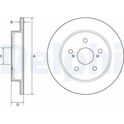 DELPHI BG4928C Bremsscheibe - Massiv, 281mm, Beschichtet - Bremsen DELPHI BG4928C Bremsscheibe - Massiv, 281mm, Beschichtet - Bremsen