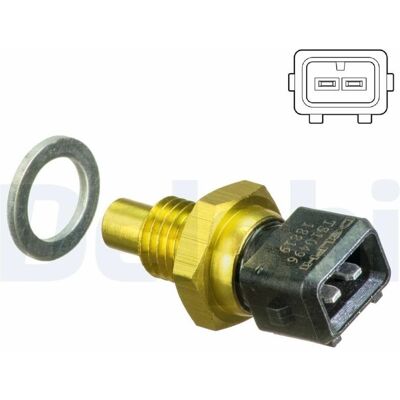 Delphi Kylvätsketemperatursensor S40 V40 - Svart, 2-polig, M12x1.5 Delphi Kylvätsketemperatursensor S40 V40 - Svart, 2-polig, M12x1.5