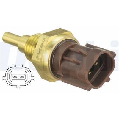 DELPHI TS10509 - Kühlmitteltemperatursensor - Braun DELPHI TS10509 - Kühlmitteltemperatursensor - Braun