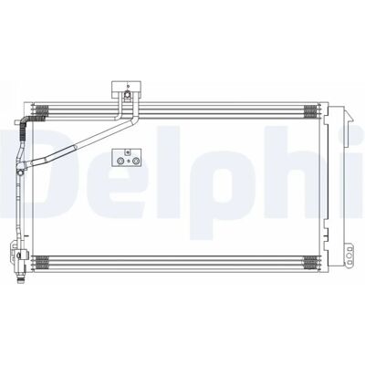 DELPHI CF20309 Condensator de Aer Condiționat - Dezumidificator, 646mm, 382mm, 14mm DELPHI CF20309 Condensator de Aer Condiționat - Dezumidificator, 646mm, 382mm, 14mm