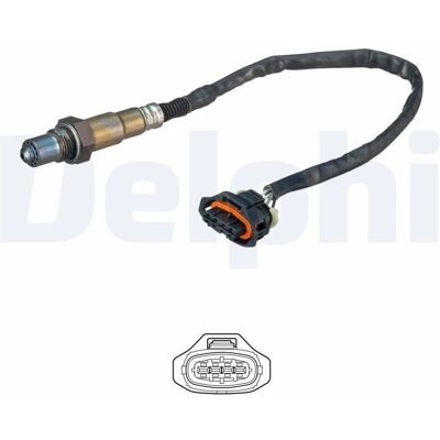 Delphi ES20636-12B1 Värmeisolerad syre sensors Delphi ES20636-12B1 Värmeisolerad syre sensors
