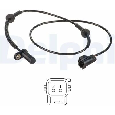 Delphi SS20569 ABS-Sensor - Aktiv, 1020mm, 2-polig - Volvo XC90 I Delphi SS20569 ABS-Sensor - Aktiv, 1020mm, 2-polig - Volvo XC90 I