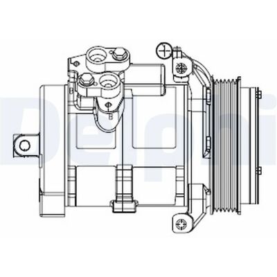 Delphi CS20528 10S17 Συμπιεστής Κλιματισμού για Mercedes-Benz Sprinter - Συμπιεστής, Κλιματισμός Delphi CS20528 10S17 Συμπιεστής Κλιματισμού για Mercedes-Benz Sprinter - Συμπιεστής, Κλιματισμός