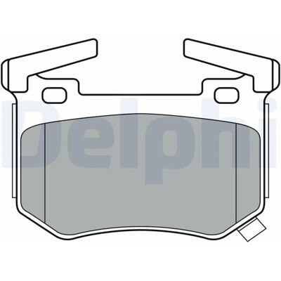 Delphi LP3397 remblokken - Slijtage-indicator, Anti-zoem, Accessoires Delphi LP3397 remblokken - Slijtage-indicator, Anti-zoem, Accessoires