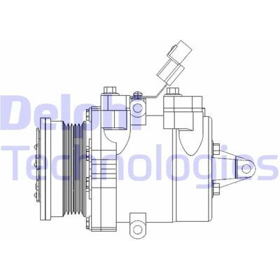 Delphi CS20534 skruv luftkonditionering kompressor Delphi CS20534 skruv luftkonditionering kompressor