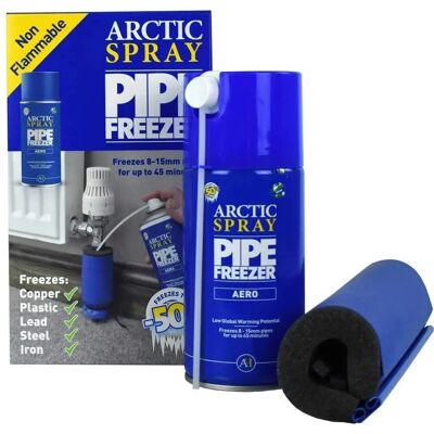 Arctic Hayes ZEK1 Pipe Freeze Aerosol Kit - Pipe Freezer 8-15mm Arctic Hayes ZEK1 Pipe Freeze Aerosol Kit - Pipe Freezer 8-15mm