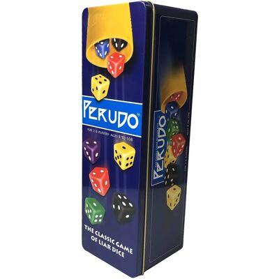 Paul Lamond Games Perudo Game - Liar Dice in Tin - Classic Game of Liar Dice Paul Lamond Games Perudo Game - Liar Dice in Tin - Classic Game of Liar Dice