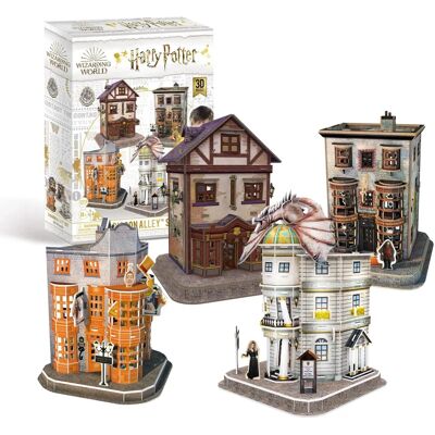 University Games Harry Potter Diagon Alley 4 In 1 3D Puzzle University Games Harry Potter Diagon Alley 4 In 1 3D Puzzle