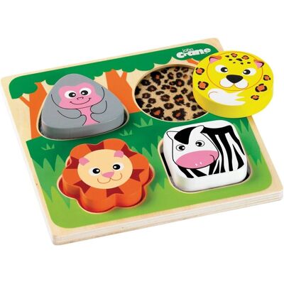 Tidlo Safari Sensorisches Holzpuzzle - Lehrspielzeug Tidlo Safari Sensorisches Holzpuzzle - Lehrspielzeug