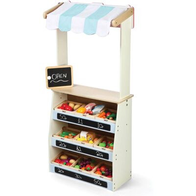 Tidlo Wooden Play Shop and Puppet Theatre - Role Play Toys Tidlo Wooden Play Shop and Puppet Theatre - Role Play Toys
