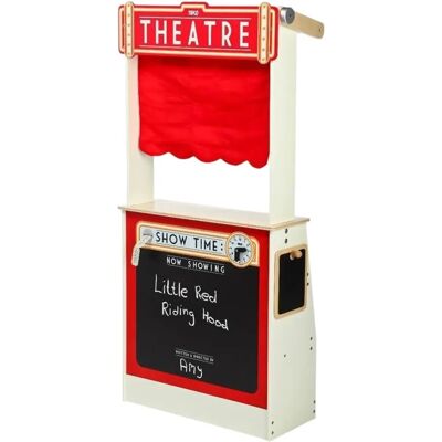 Tidlo Drewniany Sklep i Teatr Lalkowy - Zabawki do Odgrywania Ról Tidlo Drewniany Sklep i Teatr Lalkowy - Zabawki do Odgrywania Ról
