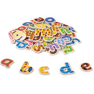 Tidlo Wooden Magnetic Letters - 58 Colorful Magnetic Wooden Letters Tidlo Wooden Magnetic Letters - 58 Colorful Magnetic Wooden Letters