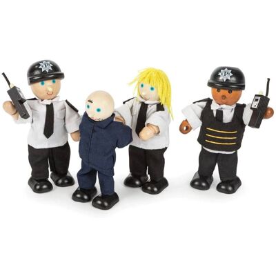 Bigjigs Toys Agents de police et prisonnier - Ensemble - Publicité Bigjigs Toys Agents de police et prisonnier - Ensemble - Publicité
