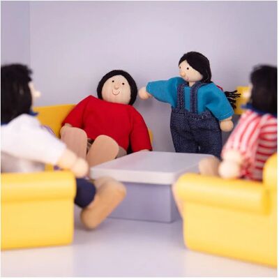 Tidlo Puppenhausmöbel Set - Wohnzimmer, 9-teilig Tidlo Puppenhausmöbel Set - Wohnzimmer, 9-teilig