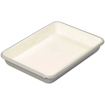 Tala Set of 2 Grey & Ivory Enamelled Roasters - Kitchenware Tala Set of 2 Grey & Ivory Enamelled Roasters - Kitchenware