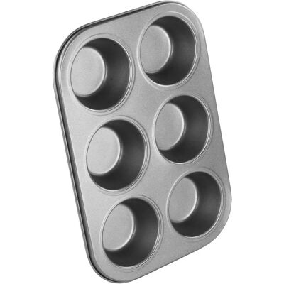 Chef Aid Chef Támogatás Non-Stick 6 Cup Muffin Tray - Plat à muffins Chef Aid Chef Támogatás Non-Stick 6 Cup Muffin Tray - Plat à muffins