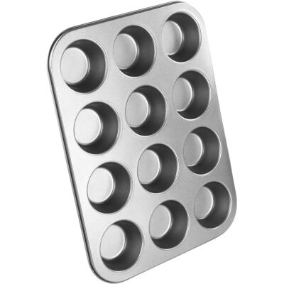 Stampo per muffin antiaderente Chef Aid - 12 pz - Facile da pulire Stampo per muffin antiaderente Chef Aid - 12 pz - Facile da pulire