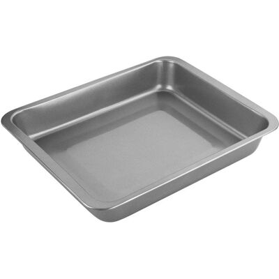 Plateau de Rôtissage Chef Aid Gris Antiadhésif - 34x22cm - Outil de Cuisine Plateau de Rôtissage Chef Aid Gris Antiadhésif - 34x22cm - Outil de Cuisine