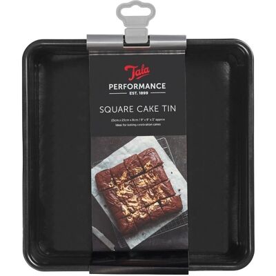 Stampo per Torta Quadrato Tala Performance - Acciaio al Carbonio, Antiaderente, 23cm Stampo per Torta Quadrato Tala Performance - Acciaio al Carbonio, Antiaderente, 23cm