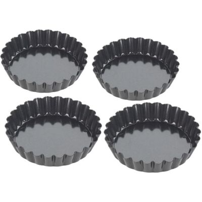 Tala Performance Tarte Formen 4 Stück - 10cm x 2cm Backform Tala Performance Tarte Formen 4 Stück - 10cm x 2cm Backform