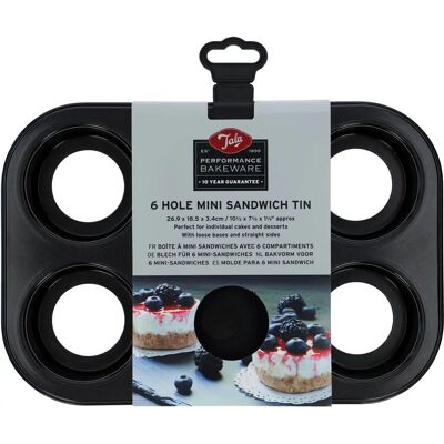 Tala Performance Stampo per Mini Panini 6 Pirottini - Stampo da Forno Tala Performance Stampo per Mini Panini 6 Pirottini - Stampo da Forno