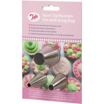 Tala Kuchendekorationsset - Offene Tüllen & Spritztüte Tala Kuchendekorationsset - Offene Tüllen & Spritztüte