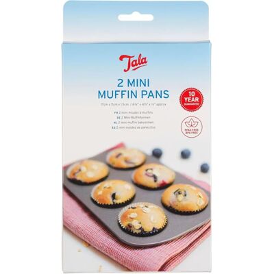 Tala Mini-Muffinblech - Antiadhésif, Chaleur Uniforme - Moule à Muffins Tala Mini-Muffinblech - Antiadhésif, Chaleur Uniforme - Moule à Muffins