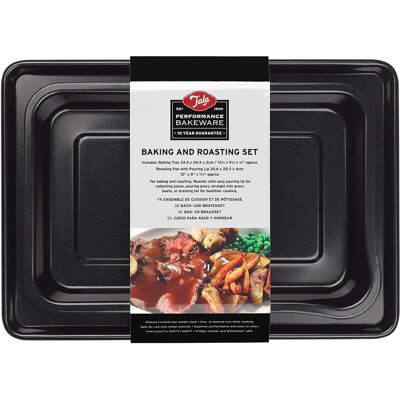 Tala Performance Eclipse Plaque de cuisson antiadhésive et petite rôtissoire - Ensemble de plaques et rôtissoire Tala Performance Eclipse Plaque de cuisson antiadhésive et petite rôtissoire - Ensemble de plaques et rôtissoire